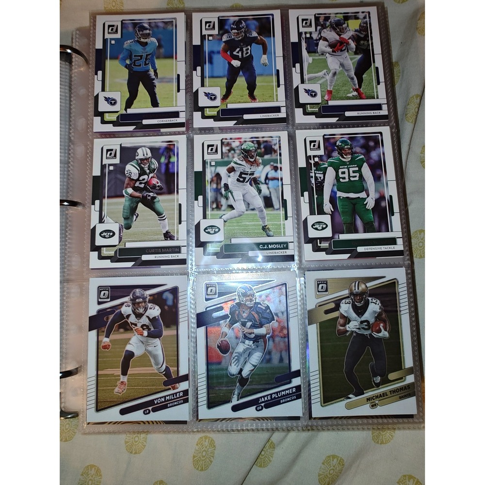 Football Trading Cards Panini Donruss Optic Lot Henry Miller Martin 9ct